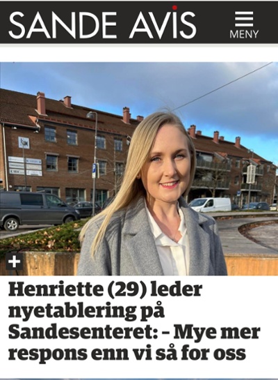 faksimile sande avis, foto av Henriette Hedemark